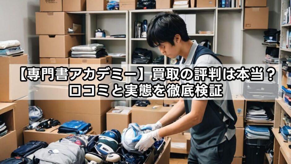 【専門書アカデミー】買取の評判は本当？口コミと実態を徹底検証