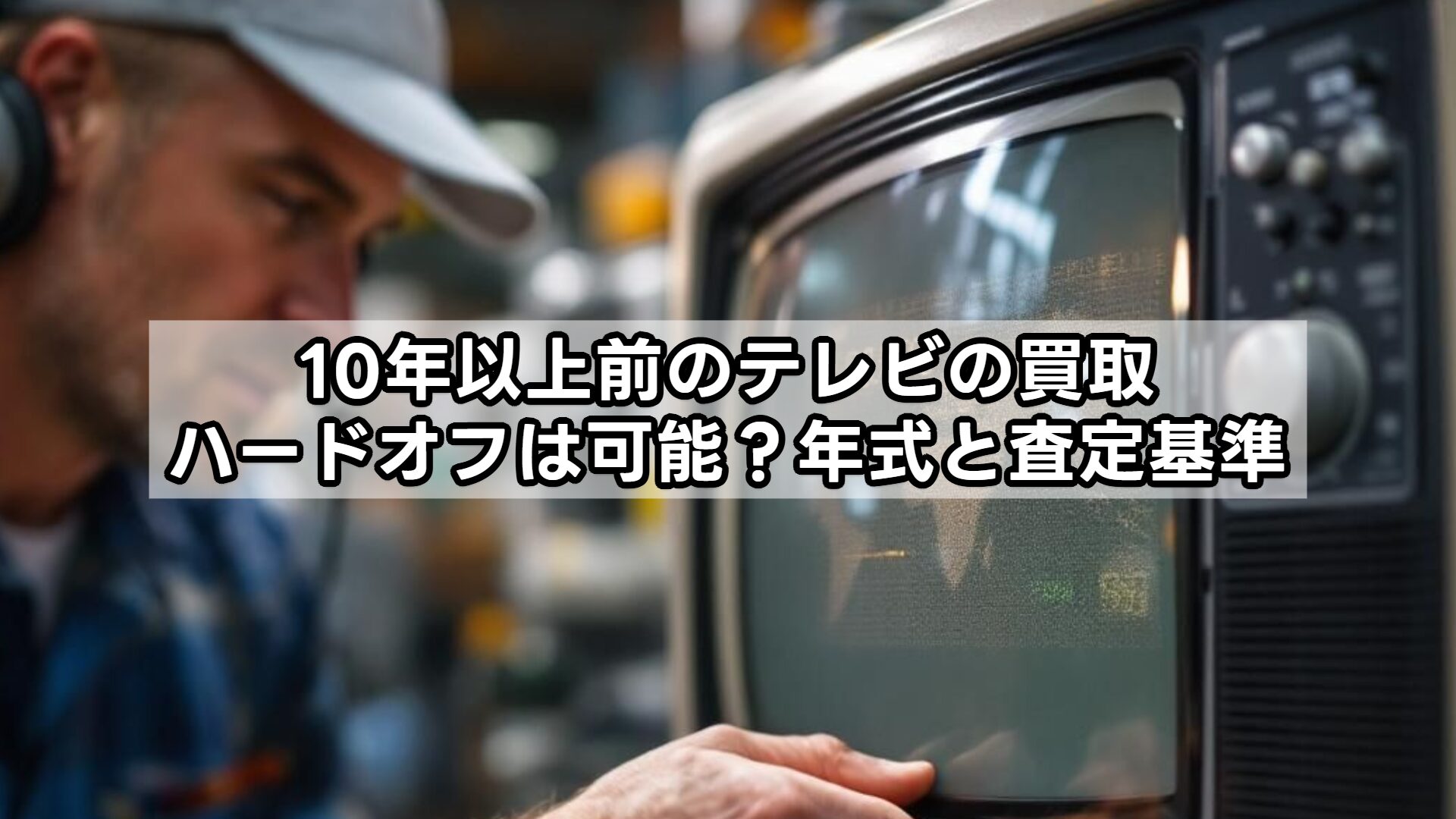 10年以上前のテレビの買取、ハードオフは可能？年式と査定基準
