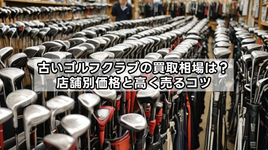 古いゴルフクラブの買取相場は？店舗別価格と高く売るコツ