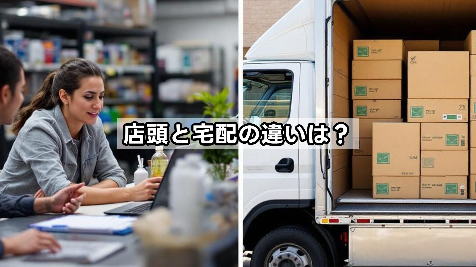 店頭と宅配の違いは？