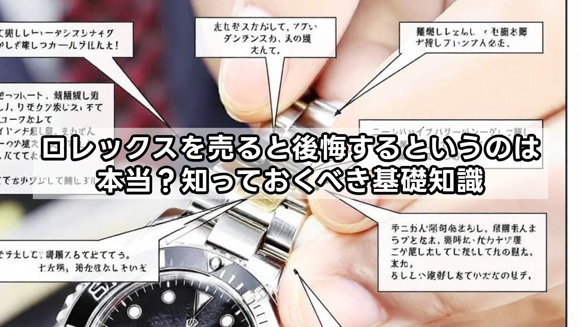 ロレックスを売ると後悔するというのは本当？知っておくべき基礎知識