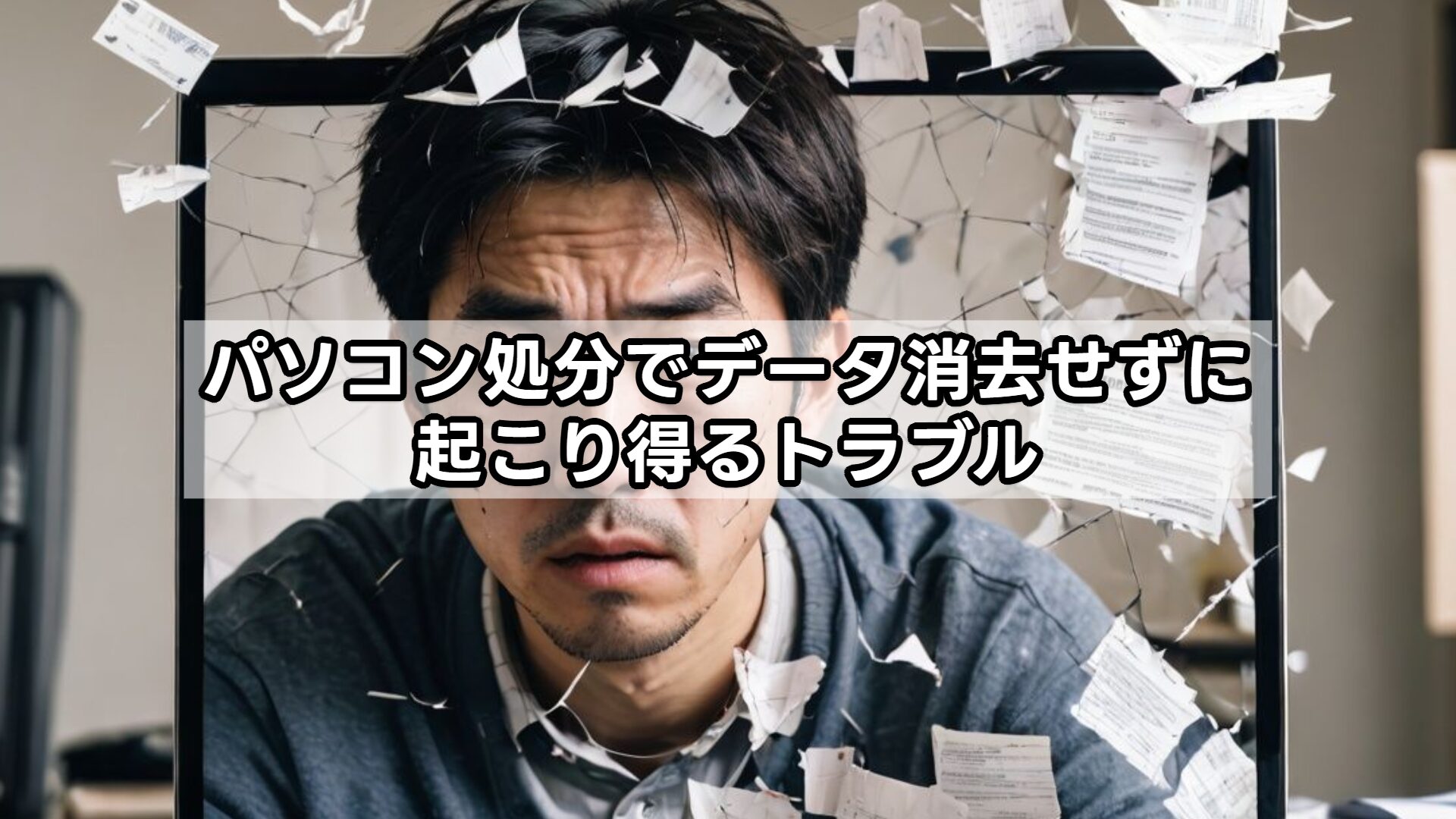 パソコン処分でデータ消去せずに起こり得るトラブル