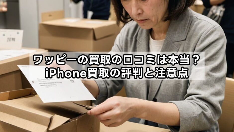ワッピーの買取の口コミは本当？iPhone買取の評判と注意点