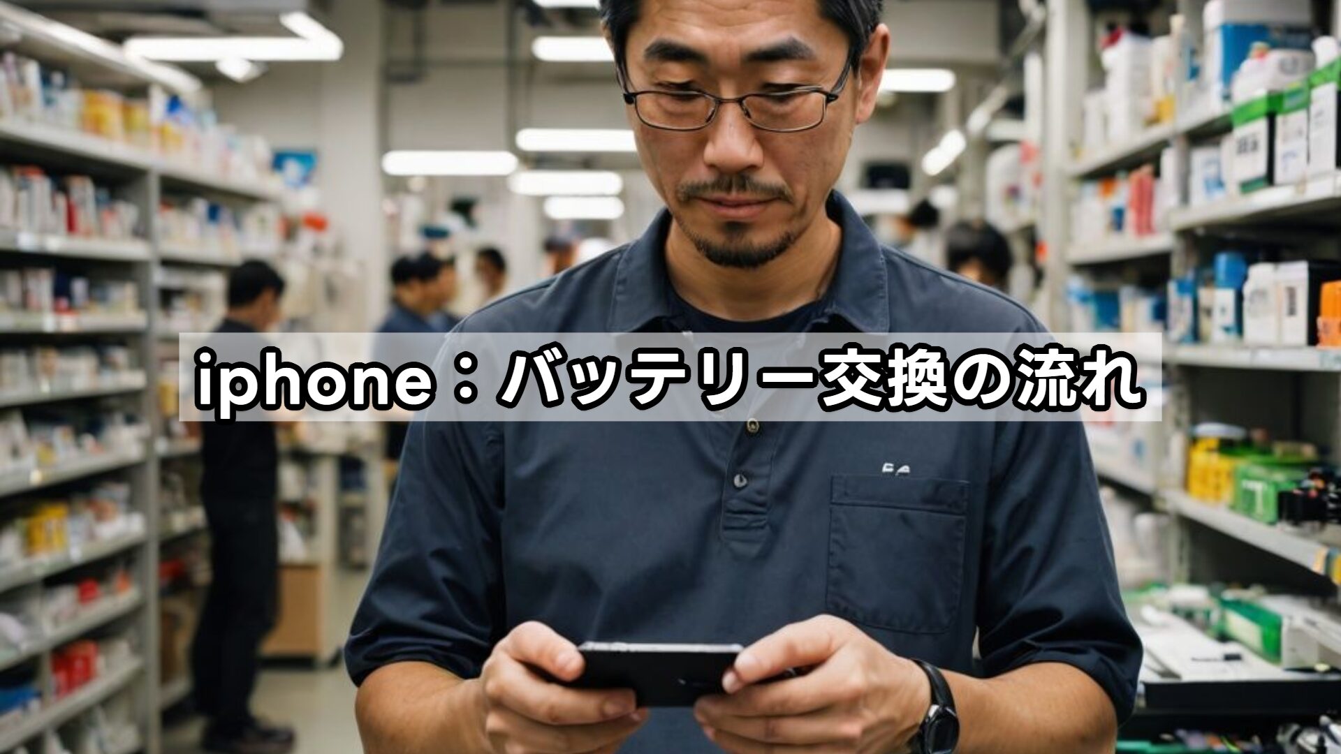 iphone:バッテリー交換の流れ