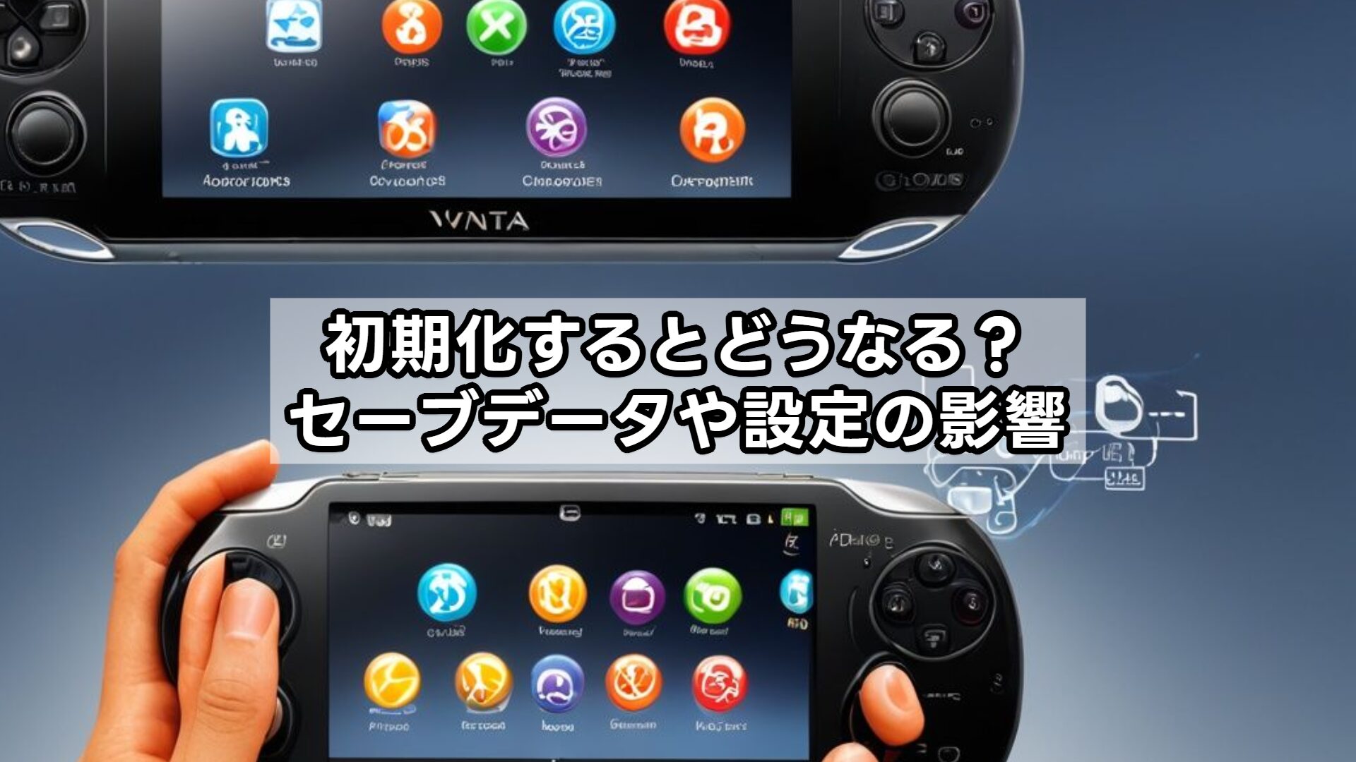 初期化するとどうなる？セーブデータや設定の影響