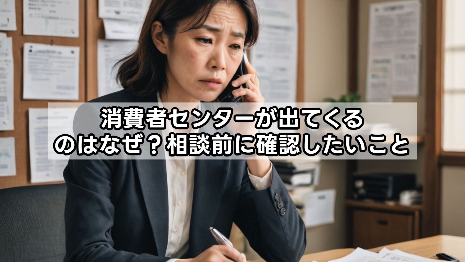 消費者センターが出てくるのはなぜ？相談前に確認したいこと
