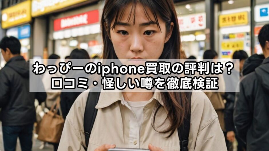 わっぴーのiphone買取の評判は？口コミ・怪しい噂を徹底検証