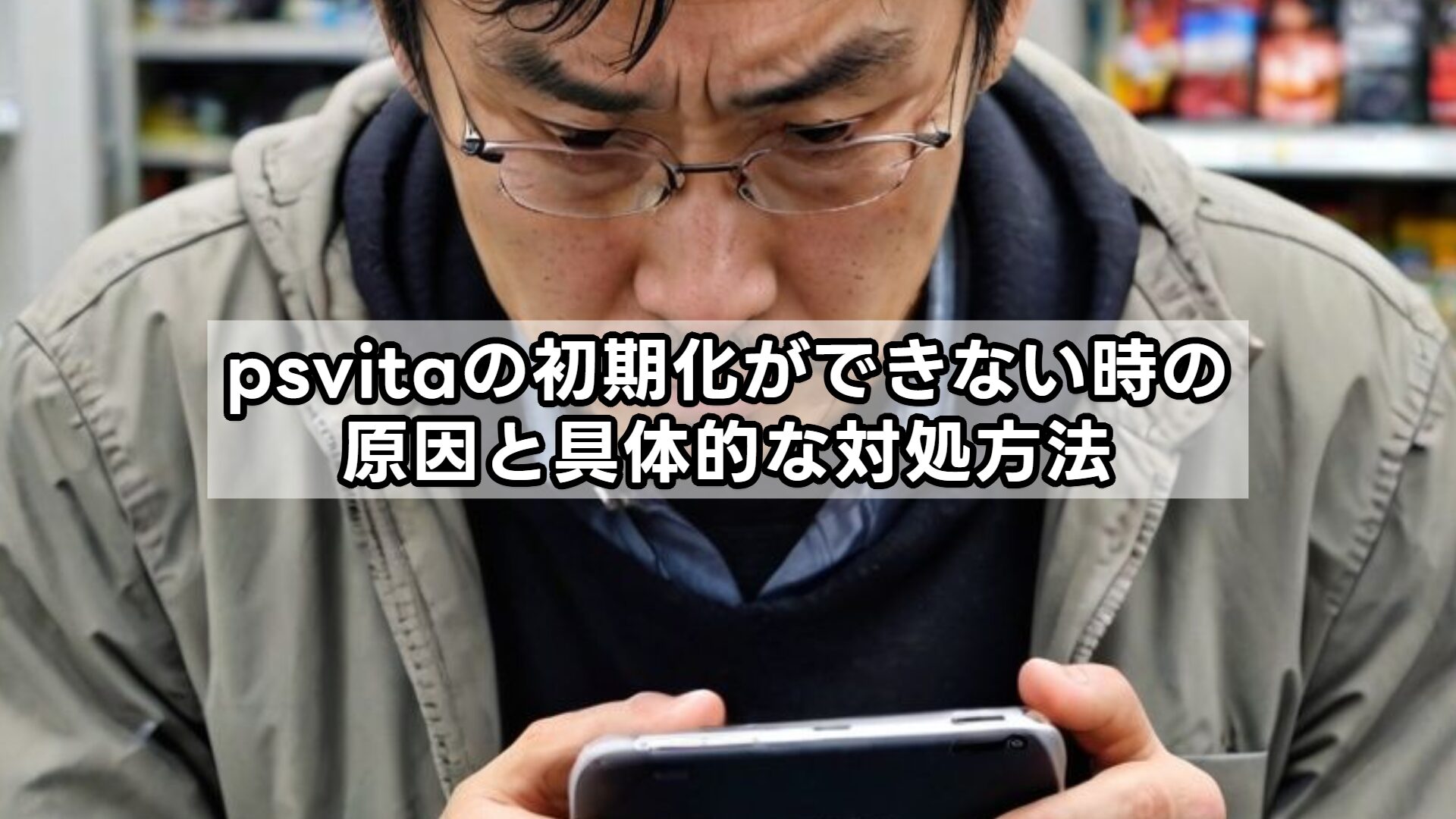psvitaの初期化ができない時の原因と具体的な対処方法