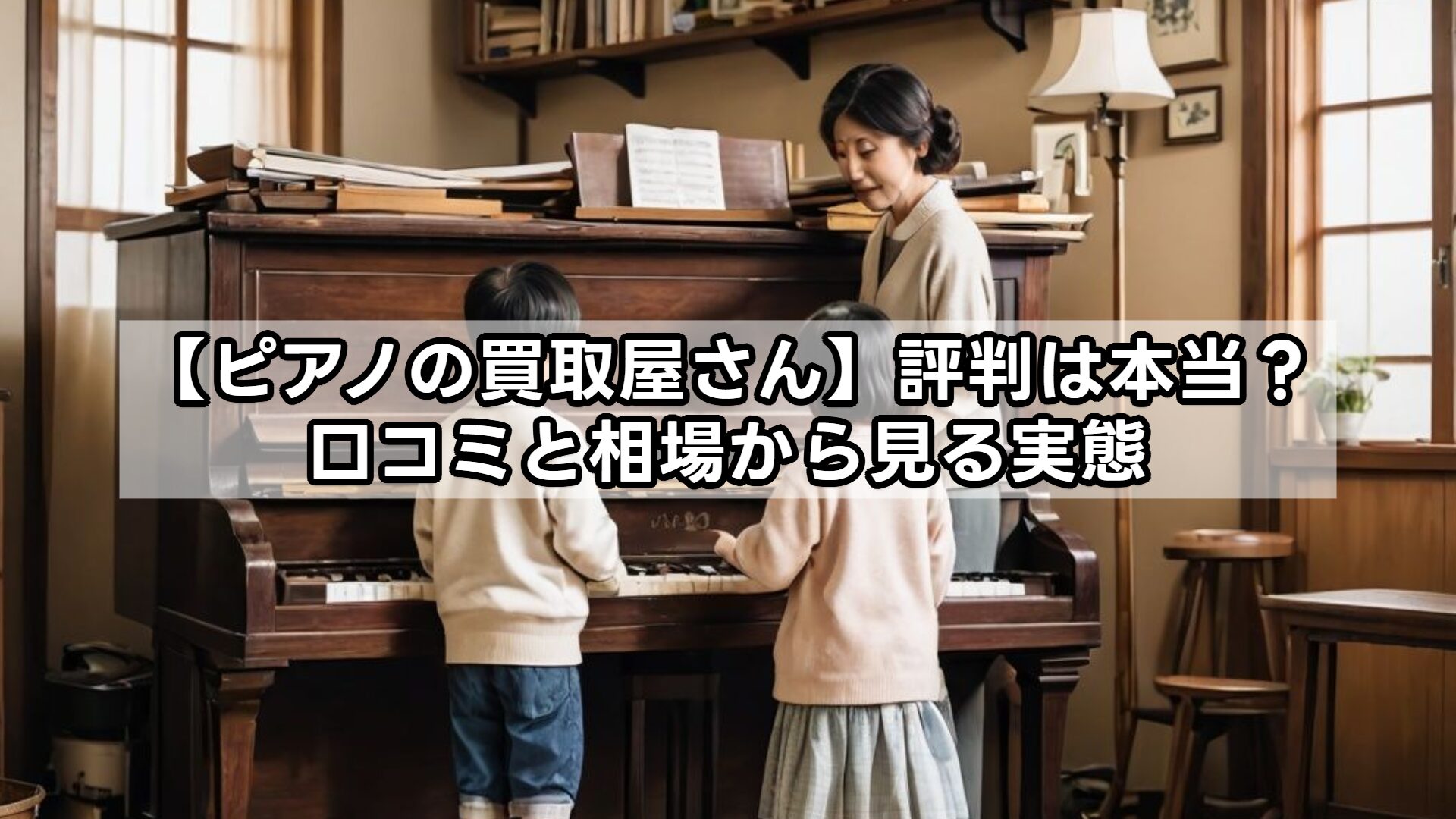 【ピアノの買取屋さん】評判は本当?口コミと相場から見る実態
