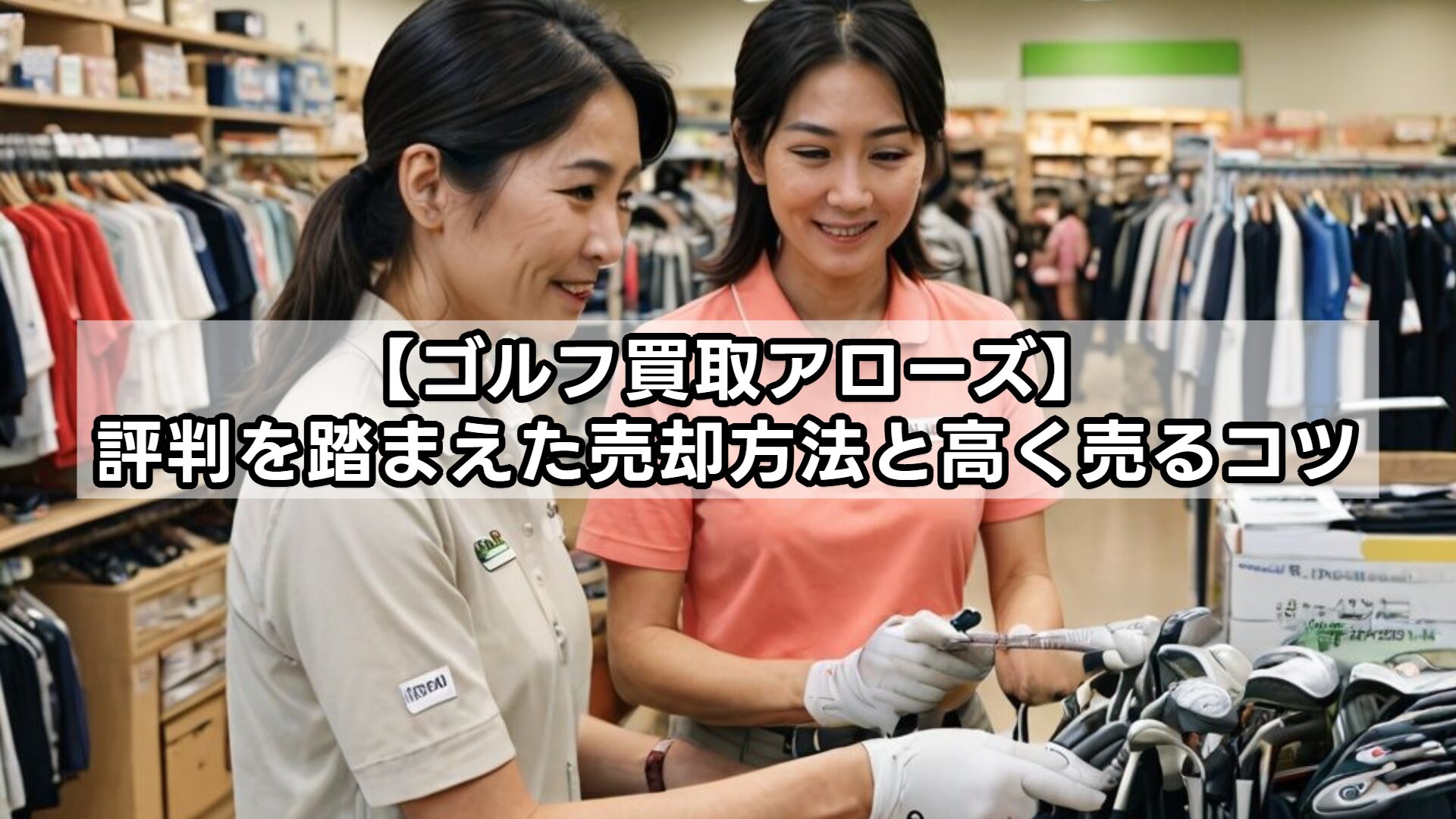 【ゴルフ買取アローズ】評判を踏まえた売却方法と高く売るコツ