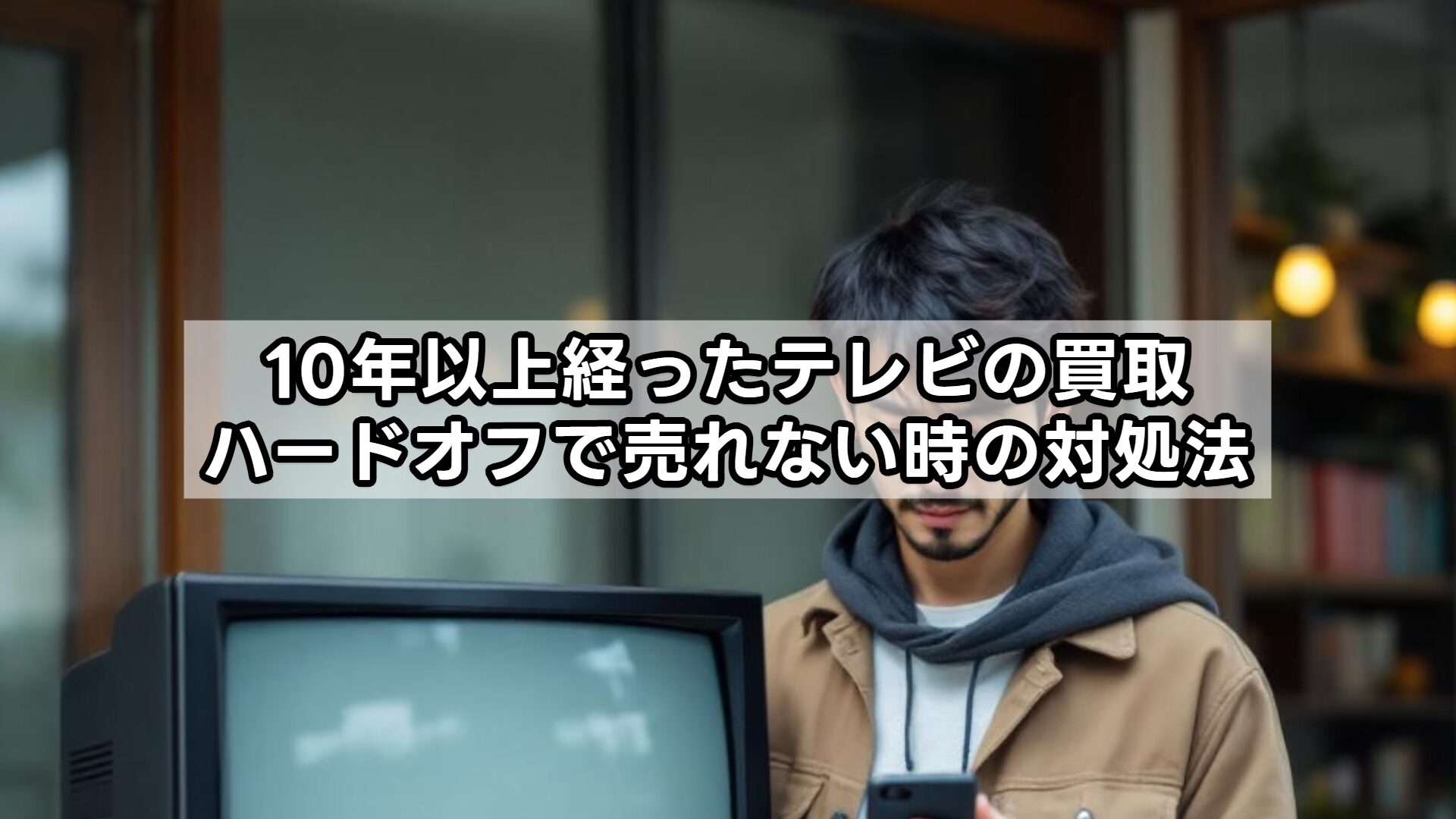 10年以上経ったテレビの買取、ハードオフで売れない時の対処法