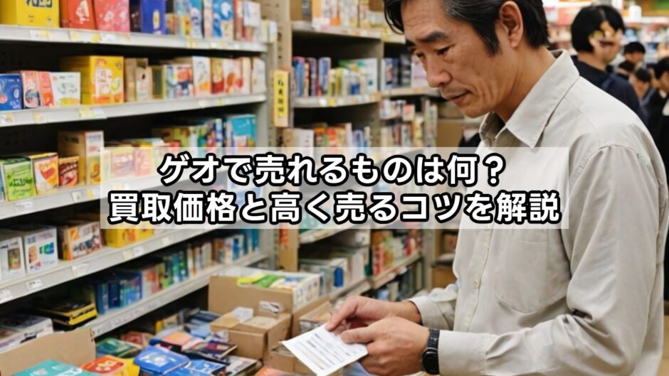 ゲオで売れるものは何？買取価格と高く売るコツを解説