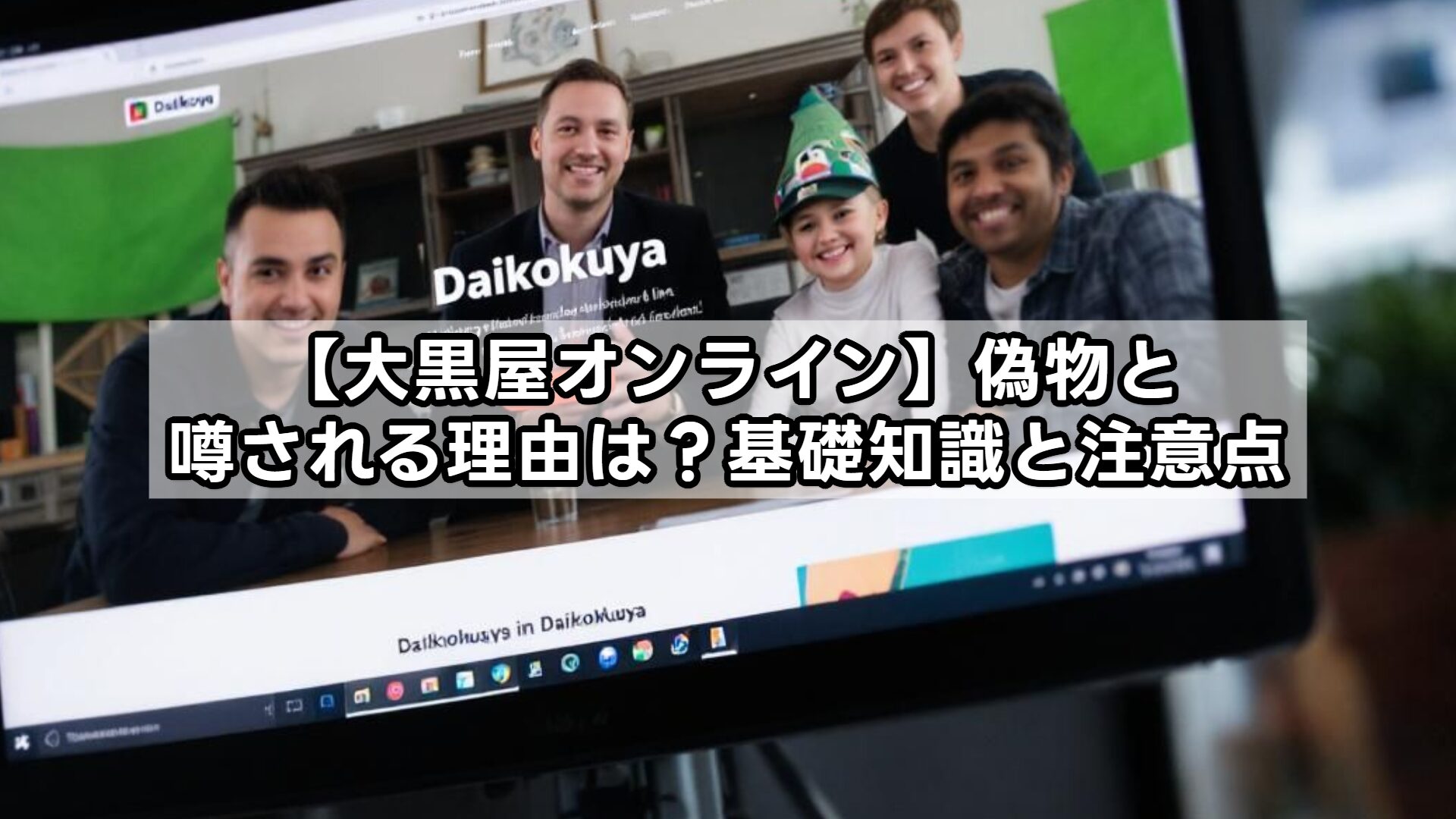 【大黒屋オンライン】偽物と噂される理由は？基礎知識と注意点