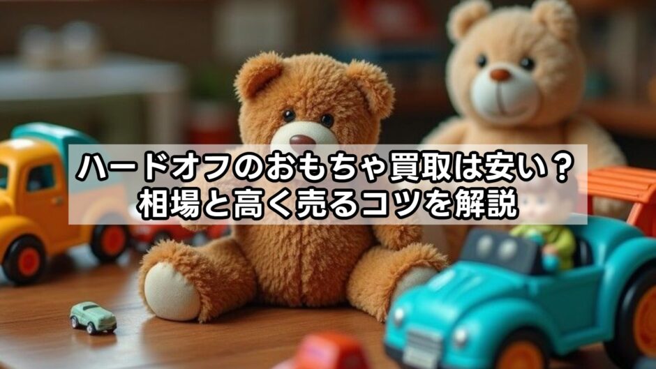 ハードオフのおもちゃ買取は安い？相場と高く売るコツを解説
