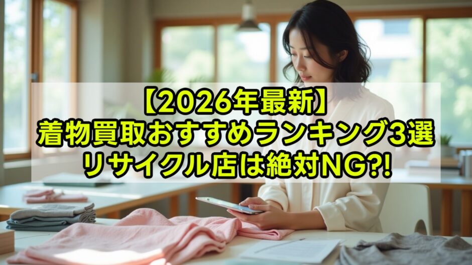 【2026年最新】着物買取おすすめランキング3選｜高く売るための比較ガイド