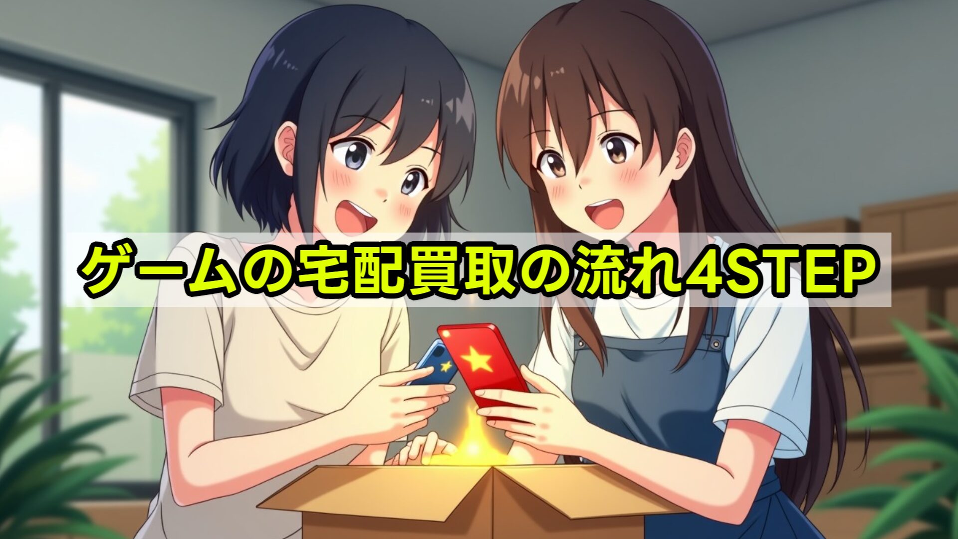 ゲームの宅配買取の流れ（4ステップ）