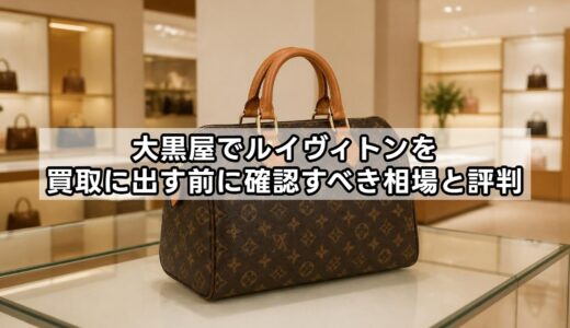 大黒屋でルイヴィトンを買取に出す前に確認すべき相場と評判