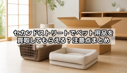 セカンドストリートでペット用品を買取してもらえる？注意点まとめ