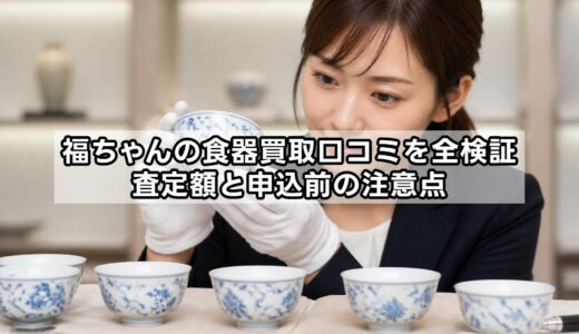 福ちゃんの食器買取口コミを全検証：査定額と申込前の注意点