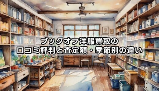 ブックオフ洋服買取の口コミ評判と査定額・季節別の違い