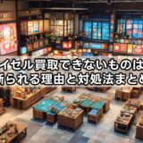 バイセル買取できないものは？断られる理由と対処法まとめ