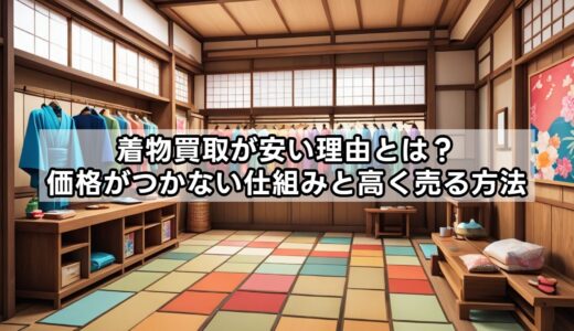 着物買取が安い理由とは？価格がつかない仕組みと高く売る方法