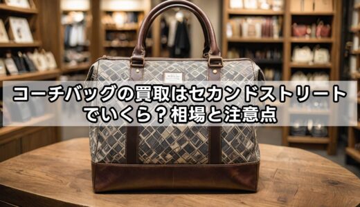 コーチバッグの買取はセカンドストリートでいくら？相場と注意点