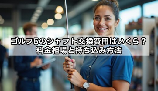 ゴルフ5のシャフト交換費用はいくら？料金相場と持ち込み方法