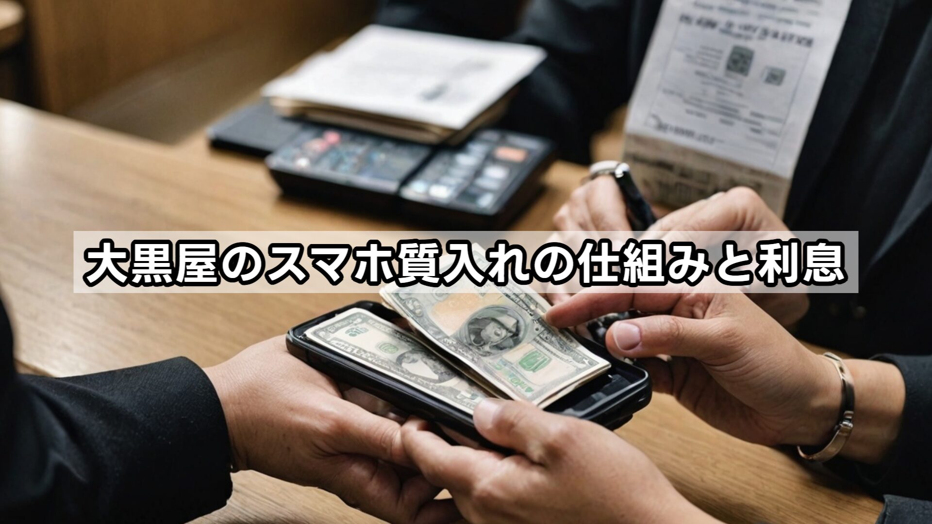 大黒屋のスマホ質入れの仕組みと利息