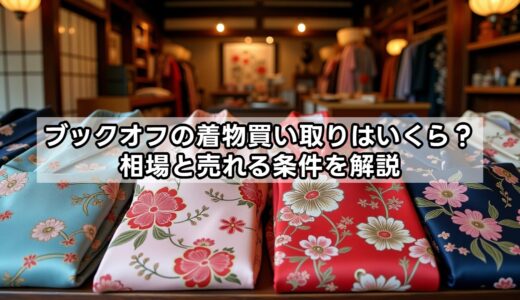 ブックオフの着物買い取りはいくら？相場と売れる条件を解説