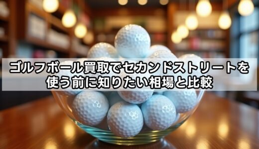 ゴルフボール買取でセカンドストリートを使う前に知りたい相場と比較