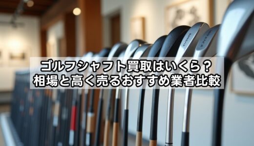 ゴルフシャフト買取はいくら？相場と高く売るおすすめ業者比較