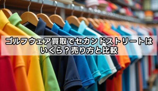 ゴルフウェア買取でセカンドストリートはいくら？売り方と比較