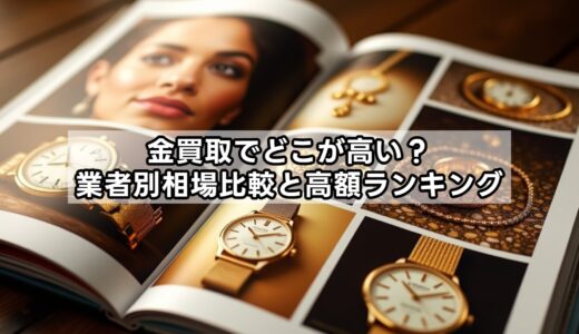 金買取でどこが高い？業者別相場比較と高額ランキング