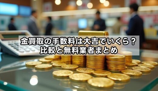 金買取の手数料は大吉でいくら？比較と無料業者まとめ