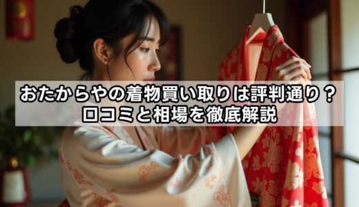 おたからやの着物買い取りは評判通り？口コミと相場を徹底解説