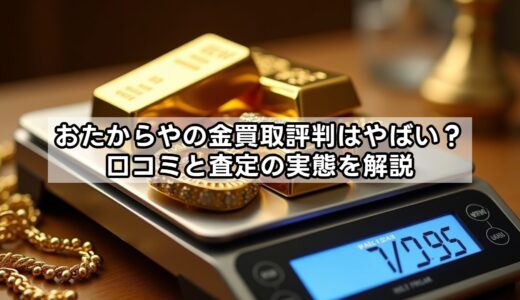 おたからやの金買取評判はやばい？口コミと査定の実態を解説