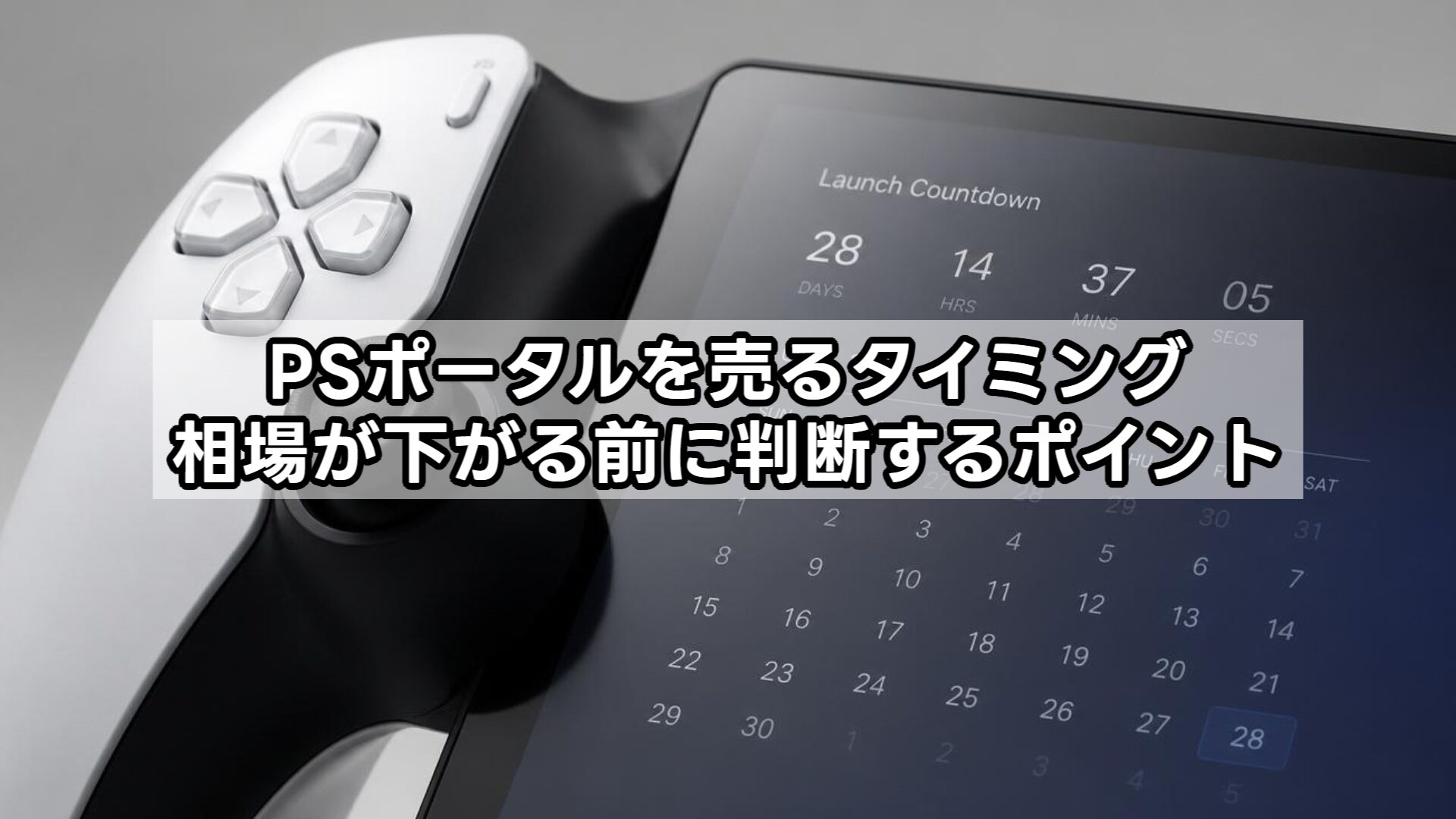 PSポータルを売るタイミング 相場が下がる前に判断するポイント