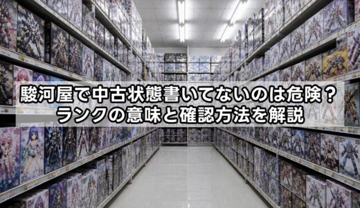 駿河屋中古状態書いてないのは危険？ランクの意味と確認方法を解説