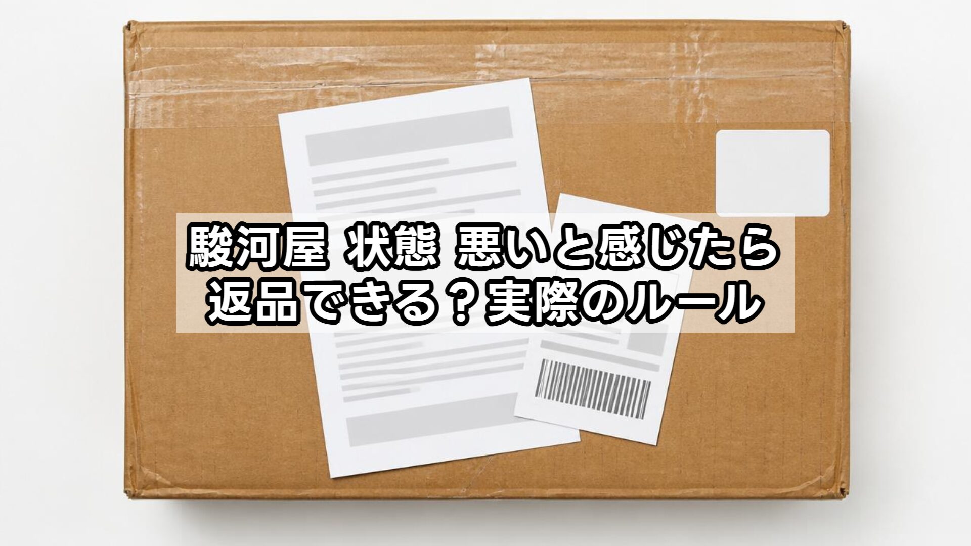 駿河屋 状態 悪いと感じたら返品できる?実際のルール