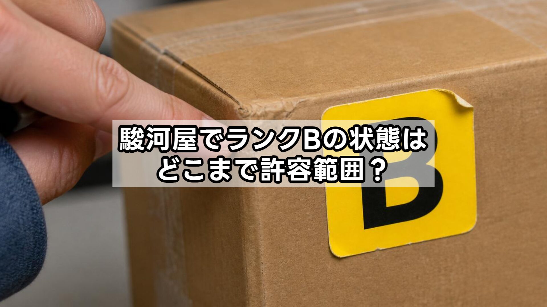 駿河屋でランクBの状態はどこまで許容範囲?