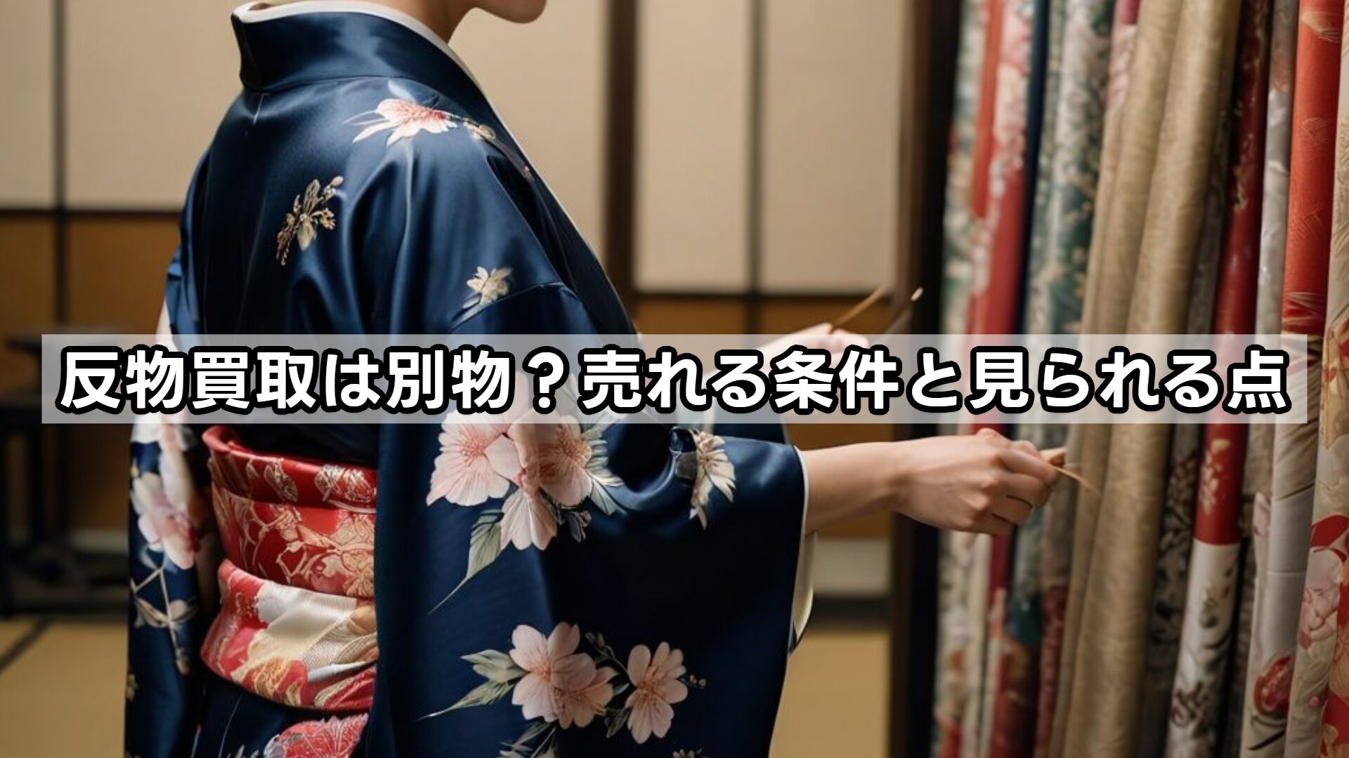 反物買取は別物？売れる条件と見られる点